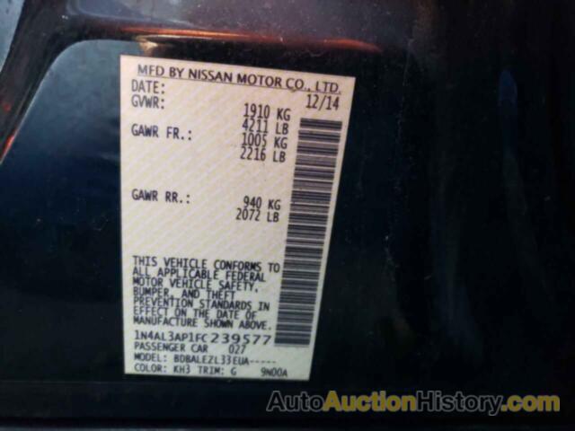 NISSAN ALTIMA 2.5, 1N4AL3AP1FC239577