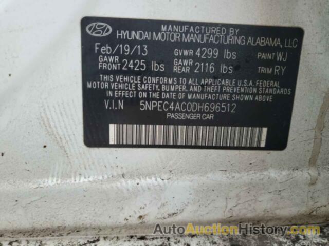 HYUNDAI SONATA SE, 5NPEC4AC0DH696512