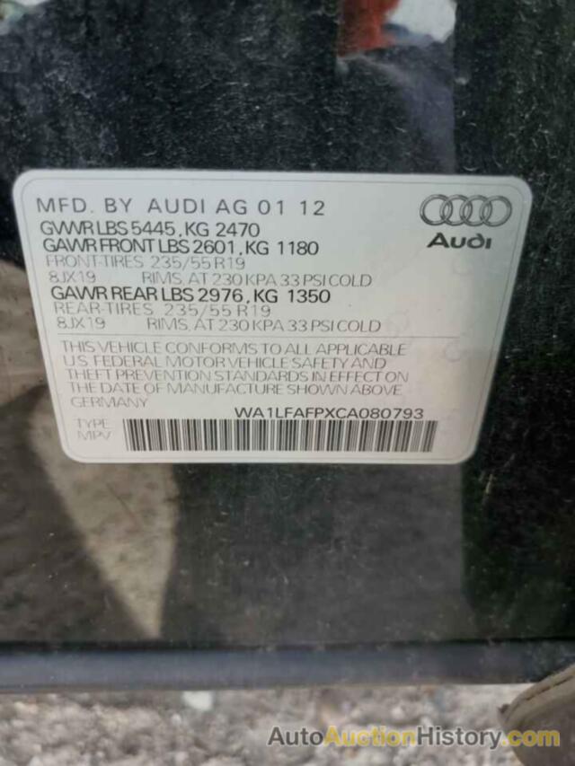 AUDI Q5 PREMIUM PLUS, WA1LFAFPXCA080793