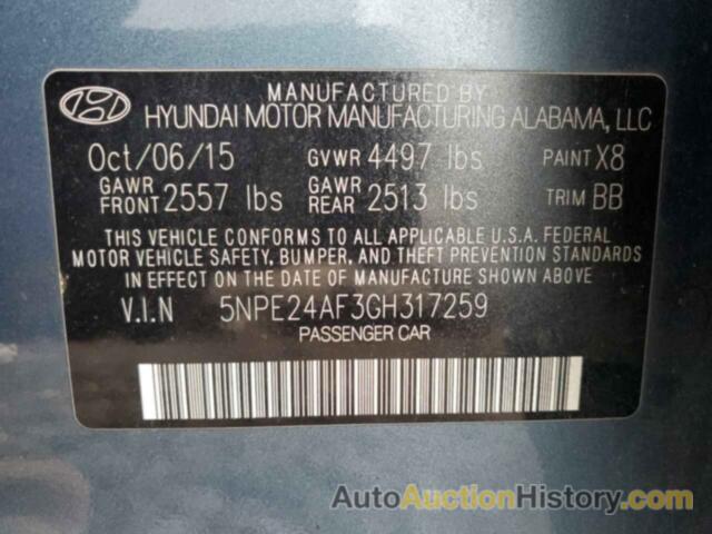 HYUNDAI SONATA SE, 5NPE24AF3GH317259