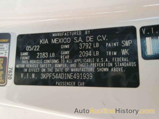 KIA FORTE GT LINE, 3KPF54AD1NE491939