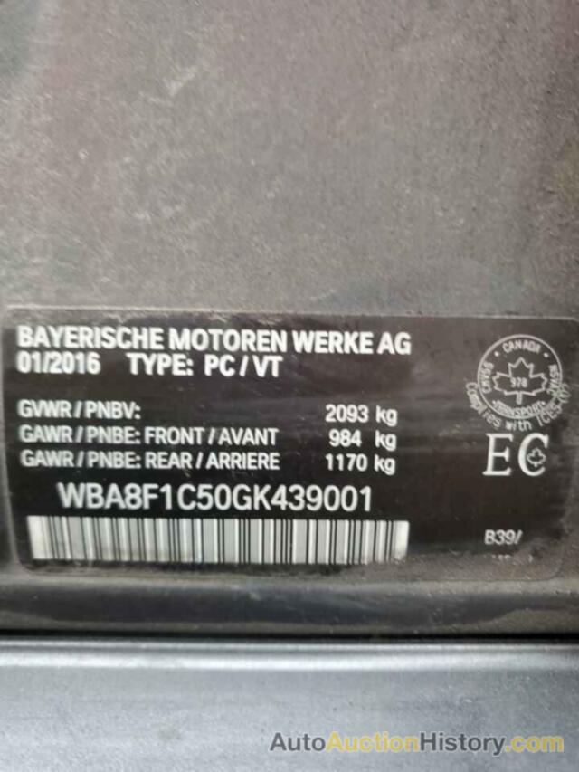 BMW 3 SERIES D XDRIVE, WBA8F1C50GK439001