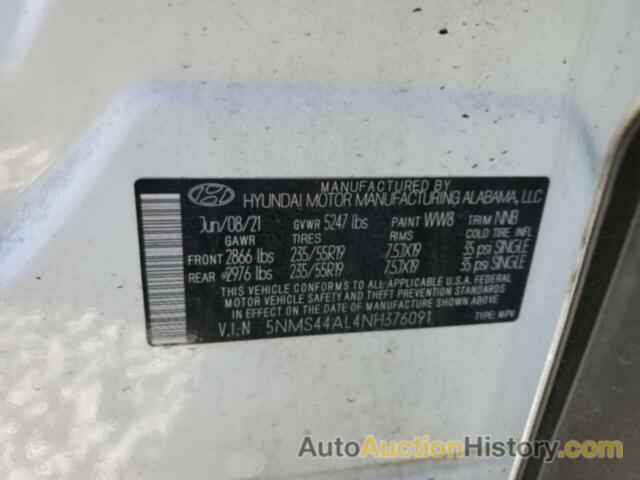 HYUNDAI SANTA FE LIMITED, 5NMS44AL4NH376091