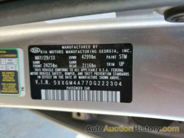 KIA OPTIMA LX, 5XXGM4A77DG222304