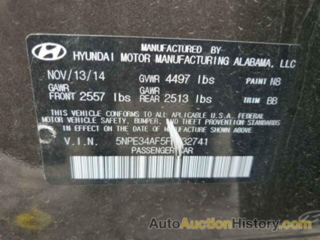 HYUNDAI SONATA SPORT, 5NPE34AF5FH132741