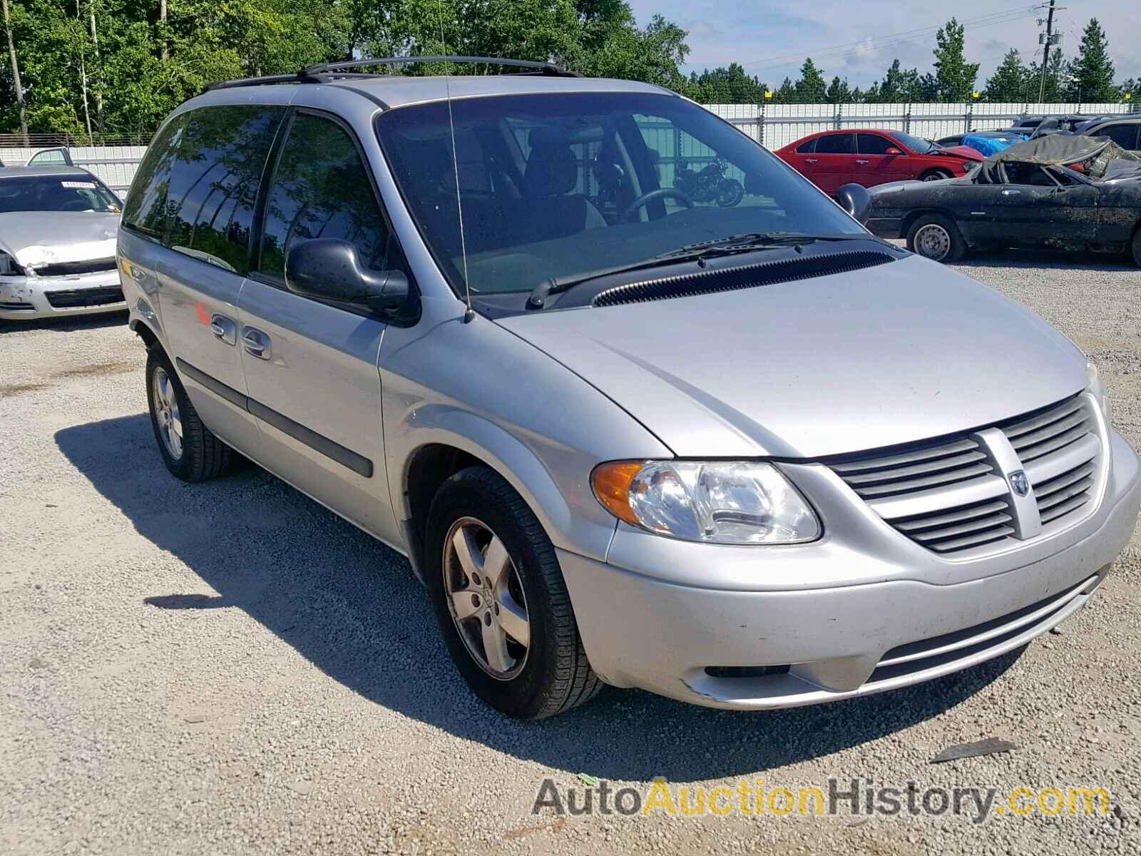 2007 DODGE CARAVAN SXT, 1D4GP45R37B175692