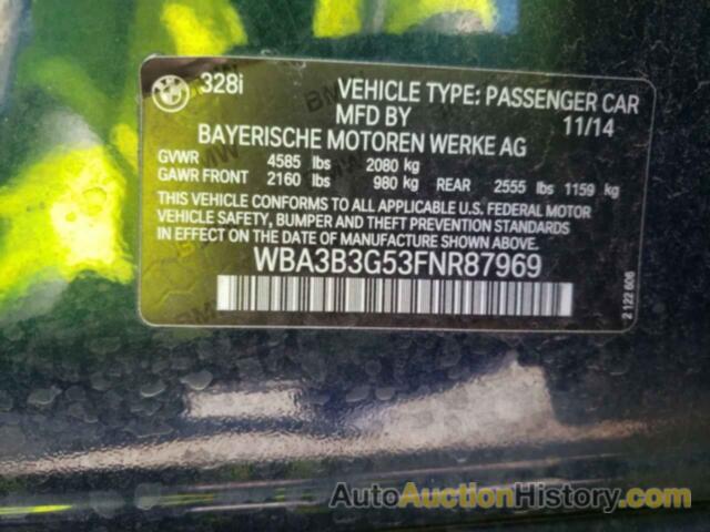 BMW 3 SERIES XI, WBA3B3G53FNR87969