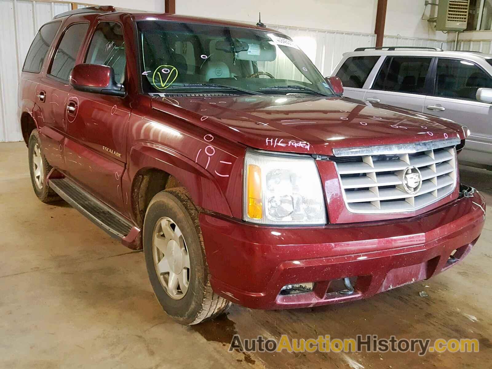 2003 CADILLAC ESCALADE LUXURY, 1GYEC63T03R221467