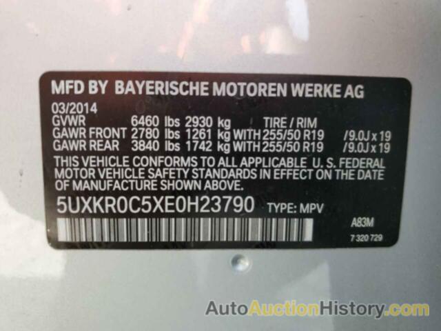 BMW X5 XDRIVE35I, 5UXKR0C5XE0H23790