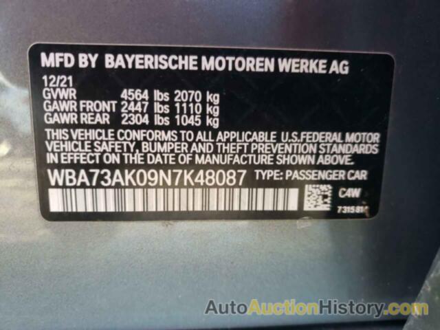 BMW 2 SERIES, WBA73AK09N7K48087