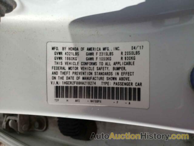 HONDA ACCORD EXL, 1HGCR2F88HA219274