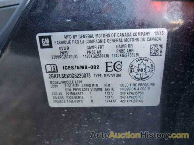 GMC TERRAIN SLE, 2GKFLSEK0G6220073