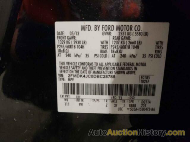 FORD EDGE SEL, 2FMDK4JC0DBC28785