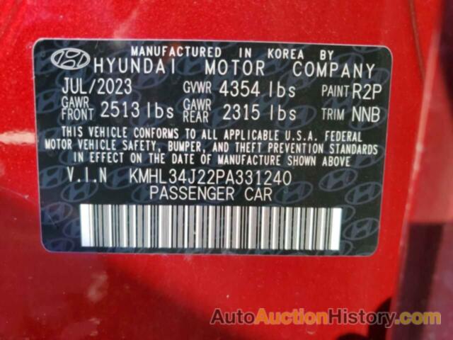 HYUNDAI SONATA LIMITED, KMHL34J22PA331240