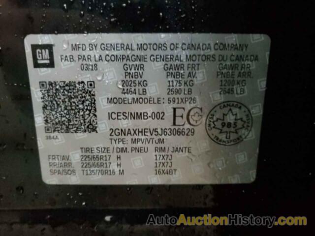 CHEVROLET EQUINOX LS, 2GNAXHEV5J6306629