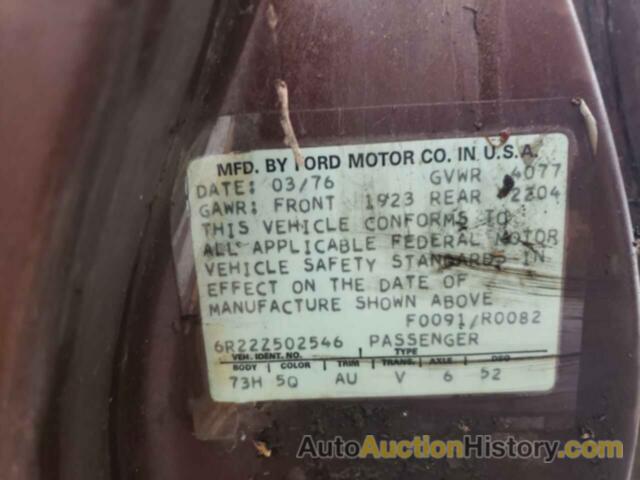 MERCURY ALL OTHER, 6R22Z502546