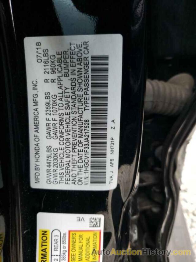 HONDA ACCORD SPORT, 1HGCV1F33JA217528