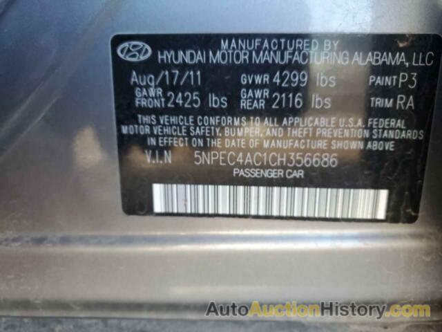 HYUNDAI SONATA SE, 5NPEC4AC1CH356686