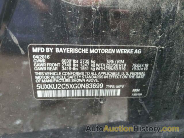 BMW X6 XDRIVE35I, 5UXKU2C5XG0N83699