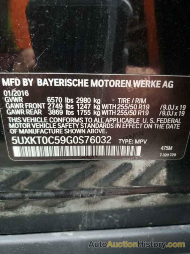 BMW X5 XDR40E, 5UXKT0C59G0S76032