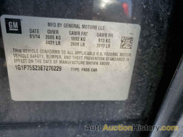 CHEVROLET CRUZE, 1G1P75SZ3E7276229