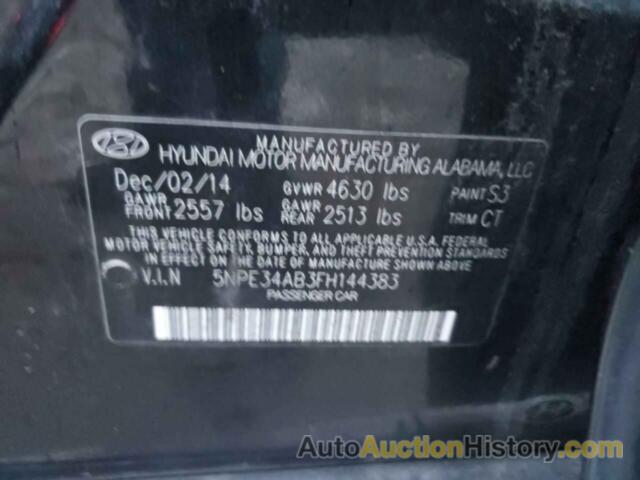 HYUNDAI SONATA SPORT, 5NPE34AB3FH144383