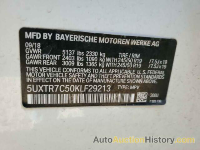 BMW X3 SDRIVE30I, 5UXTR7C50KLF29213