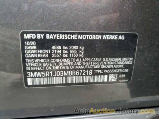 BMW 3 SERIES, 3MW5R1J03M8B67218