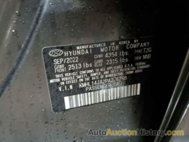 HYUNDAI SONATA SEL, KMHL14JA2PA276298