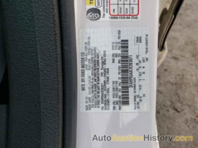 FORD FUSION SEL, 3FAHP0JAXCR283071