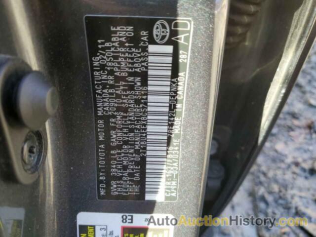 TOYOTA COROLLA BASE, 2T1BU4EEXBC571416