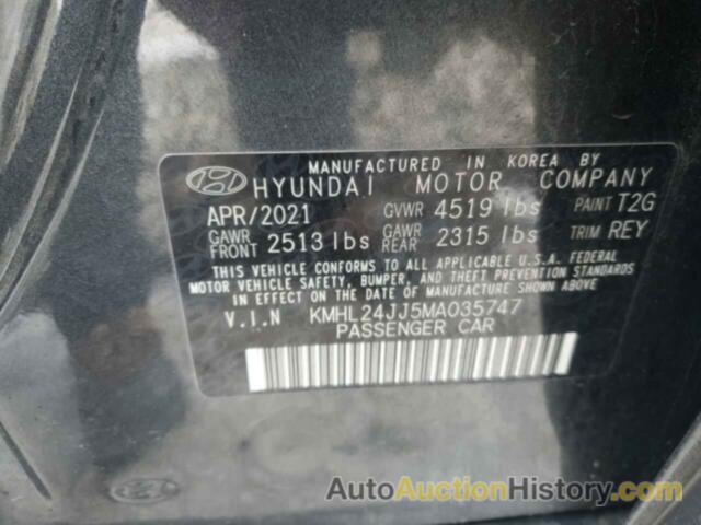 HYUNDAI SONATA HYBRID, KMHL24JJ5MA035747