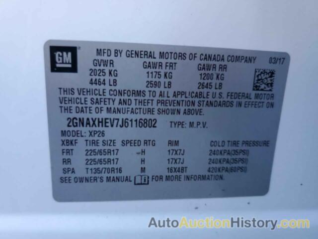 CHEVROLET EQUINOX LS, 2GNAXHEV7J6116802