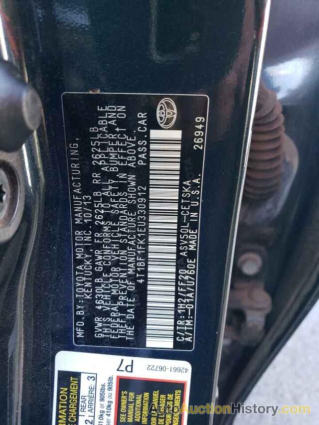 TOYOTA CAMRY L, 4T1BF1FK1EU330912