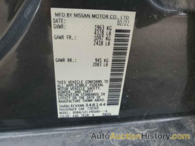 NISSAN ALTIMA SR, 1N4BL4CVXNN348144