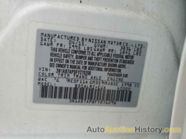 NISSAN SENTRA S, 3N1AB7AP8FY276298