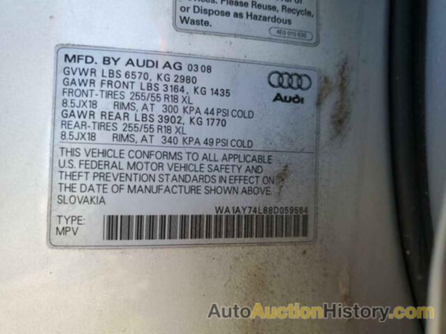 AUDI Q7 3.6 QUATTRO, WA1AY74L88D059564