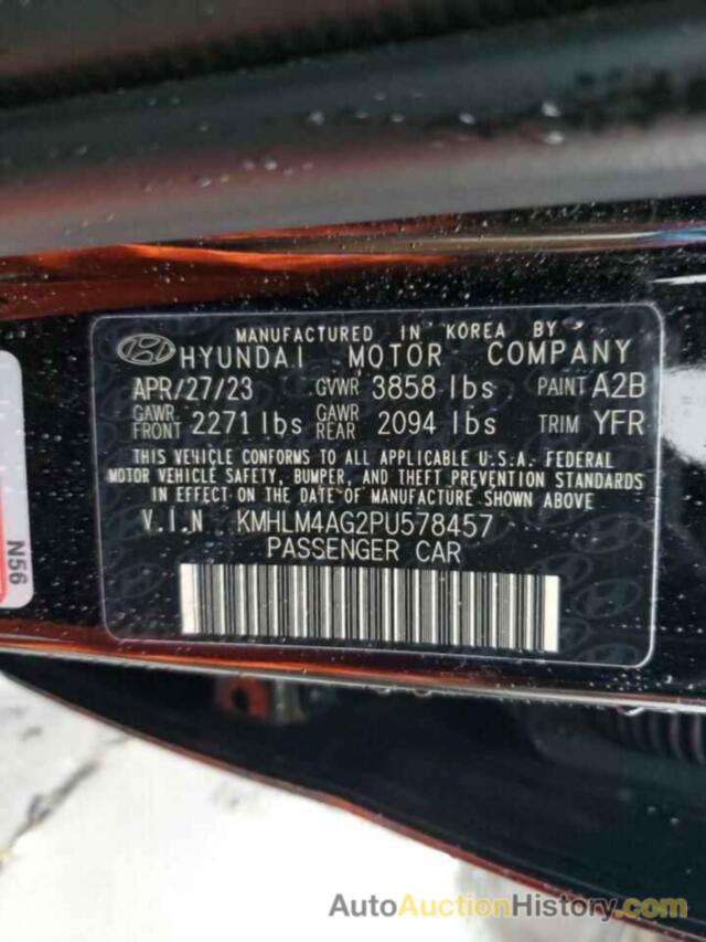 HYUNDAI ELANTRA SEL, KMHLM4AG2PU578457