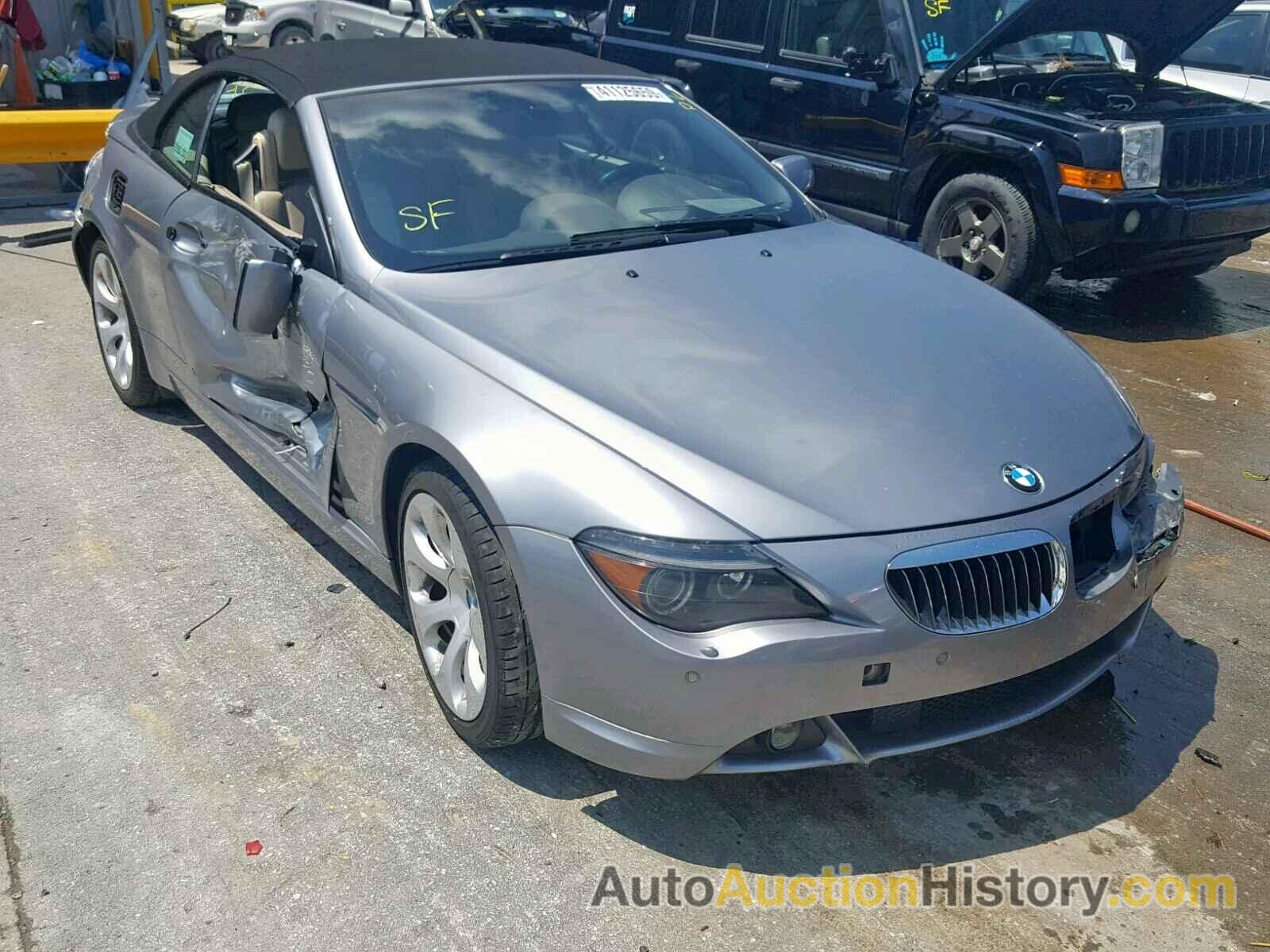 2004 BMW 645 CI AUTOMATIC, WBAEK734X4B260498