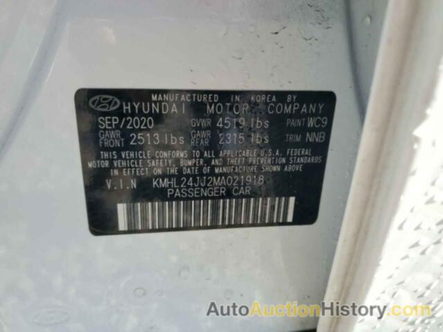 HYUNDAI SONATA HYBRID, KMHL24JJ2MA021918