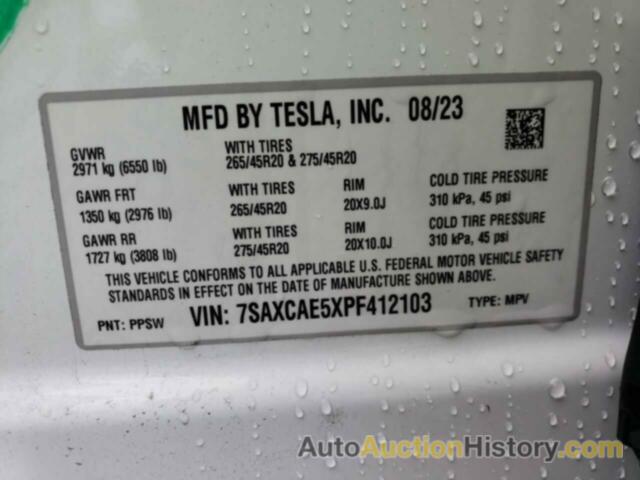 TESLA MODEL X, 7SAXCAE5XPF412103