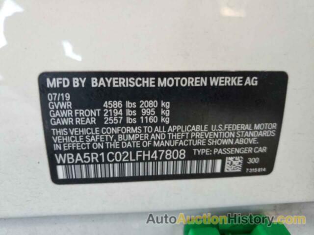 BMW 3 SERIES, WBA5R1C02LFH47808