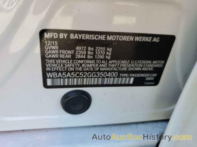 BMW 5 SERIES I, WBA5A5C52GG350400