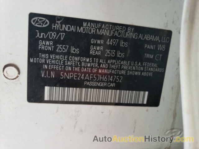 HYUNDAI SONATA SE, 5NPE24AF5JH614752