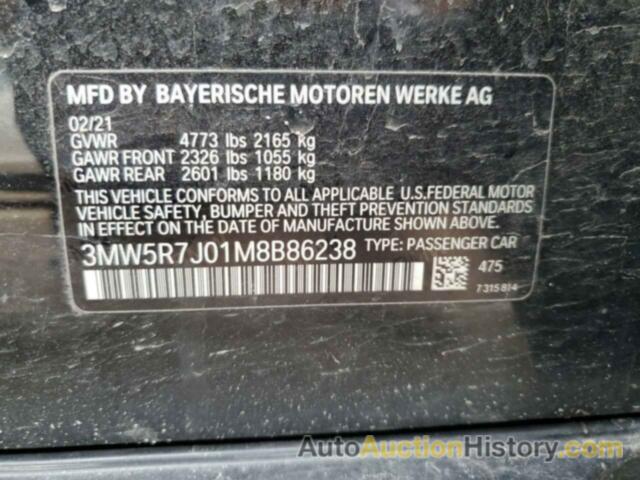 BMW 3 SERIES, 3MW5R7J01M8B86238