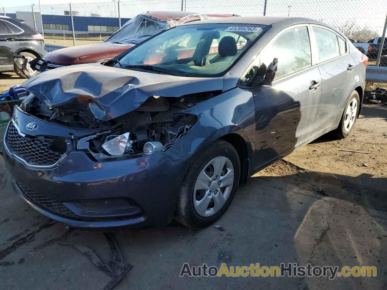 2016 KIA FORTE LX, KNAFK4A68G5599139