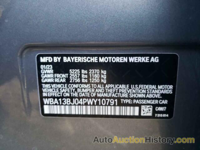 BMW 5 SERIES XI, WBA13BJ04PWY10791