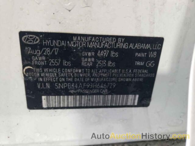 HYUNDAI SONATA SPORT, 5NPE34AF9JH646729