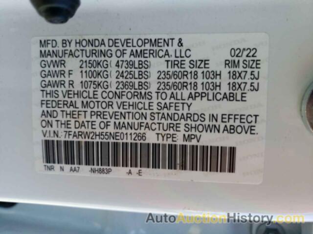 HONDA CRV EX, 7FARW2H55NE011266