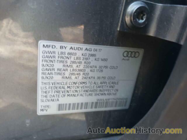 AUDI Q7 PREMIUM PLUS, WA1LAAF77HD056049